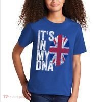 It's In My Dna England Union Jack Flag Christmas Gift Meaningful Gift Kids T-Shirt thumb 2