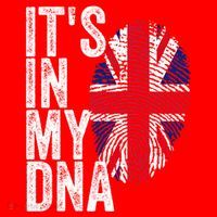 It's In My Dna England Union Jack Flag Christmas Gift Meaningful Gift Santa Hat thumb 1