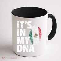 IT'S IN MY DNA Mexican Mexico Flag Cinco De Mayo Gift Coffee Mug thumb 1