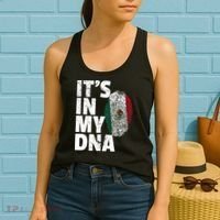 IT'S IN MY DNA Mexican Mexico Flag Cinco De Mayo Gift Women's Tank Top thumb 2