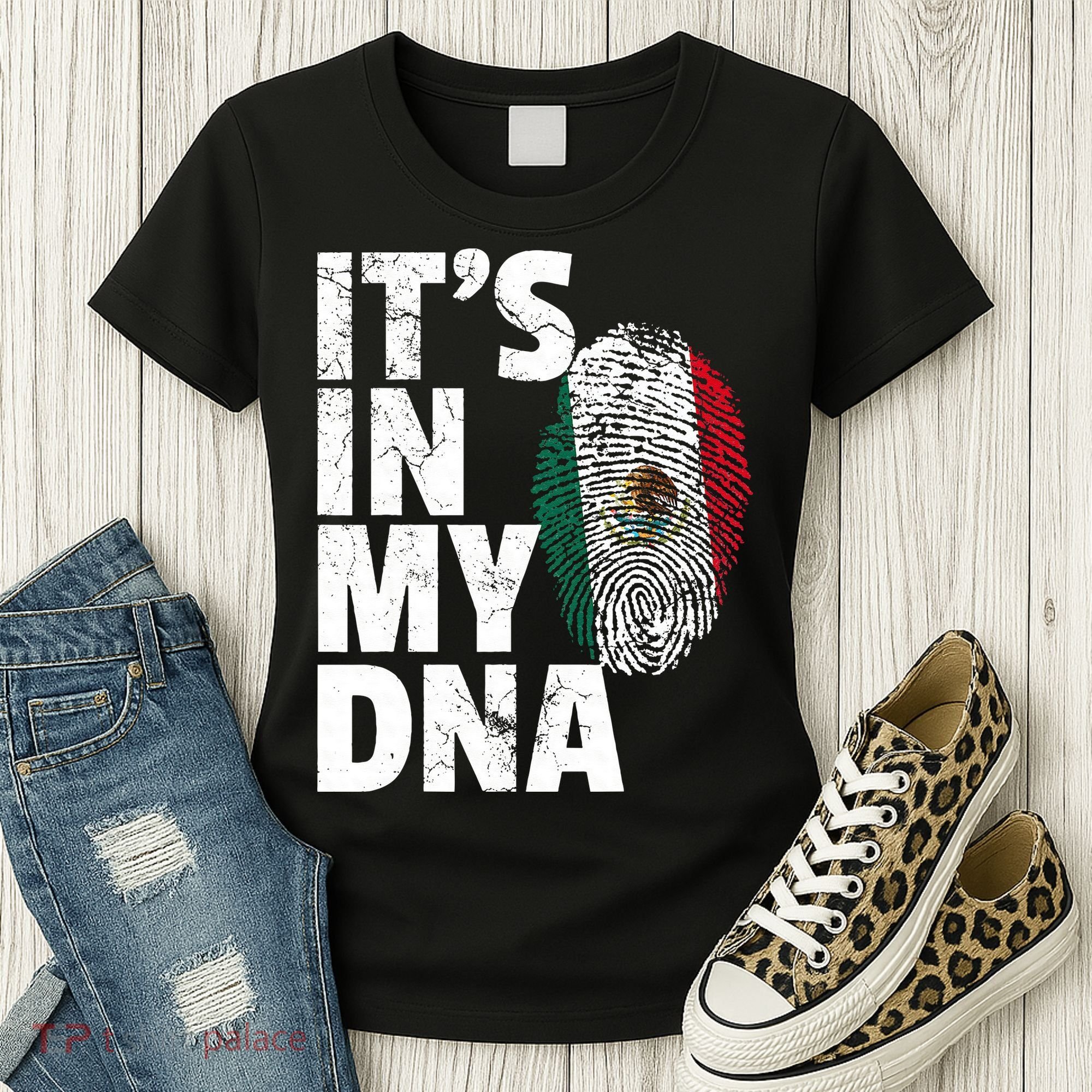 IT'S IN MY DNA Mexican Mexico Flag Cinco De Mayo Gift Women's T-Shirt