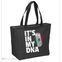 IT'S IN MY DNA Mexican Mexico Flag Cinco De Mayo Gift Tote Bag thumb 2