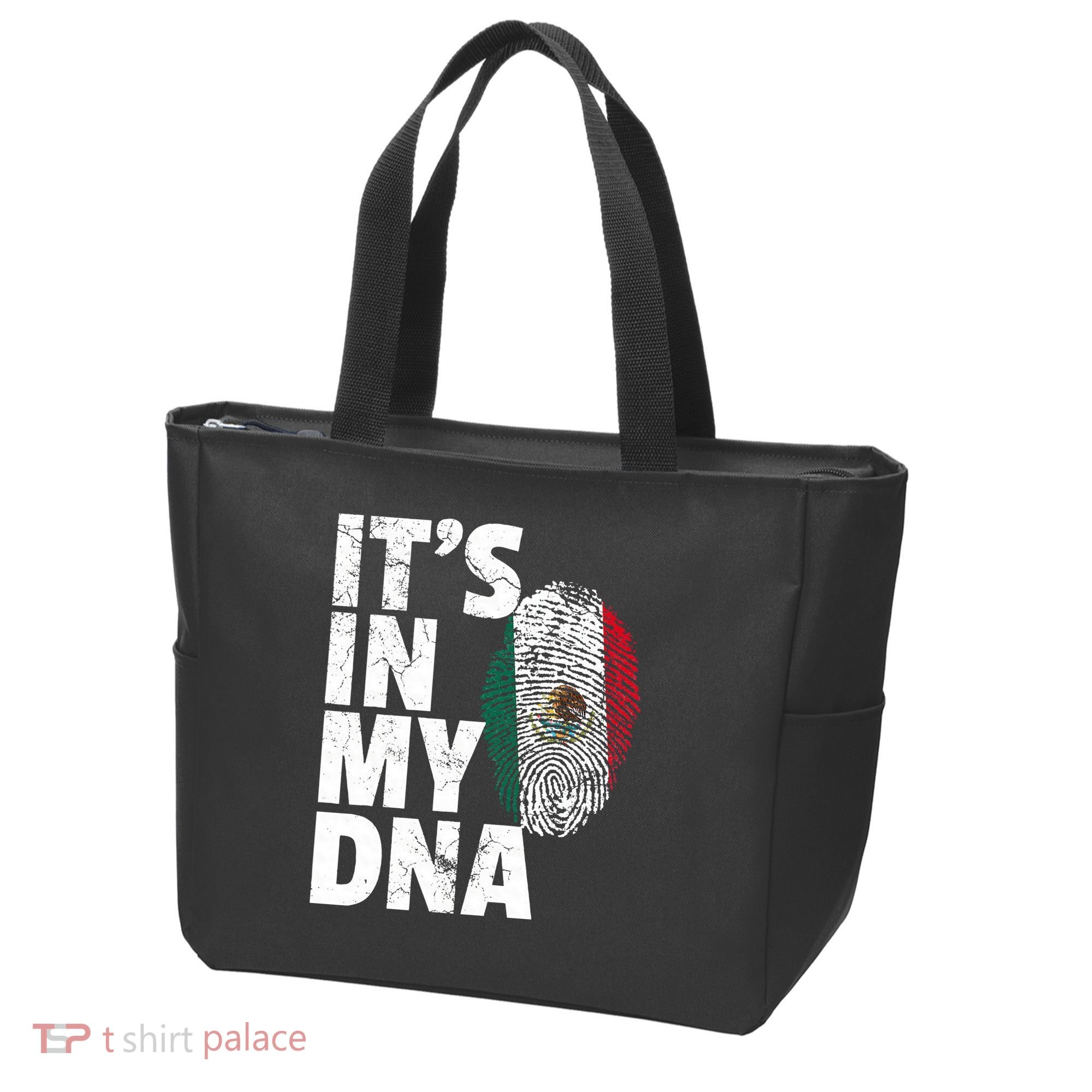 IT'S IN MY DNA Mexican Mexico Flag Cinco De Mayo Gift Tote Bag