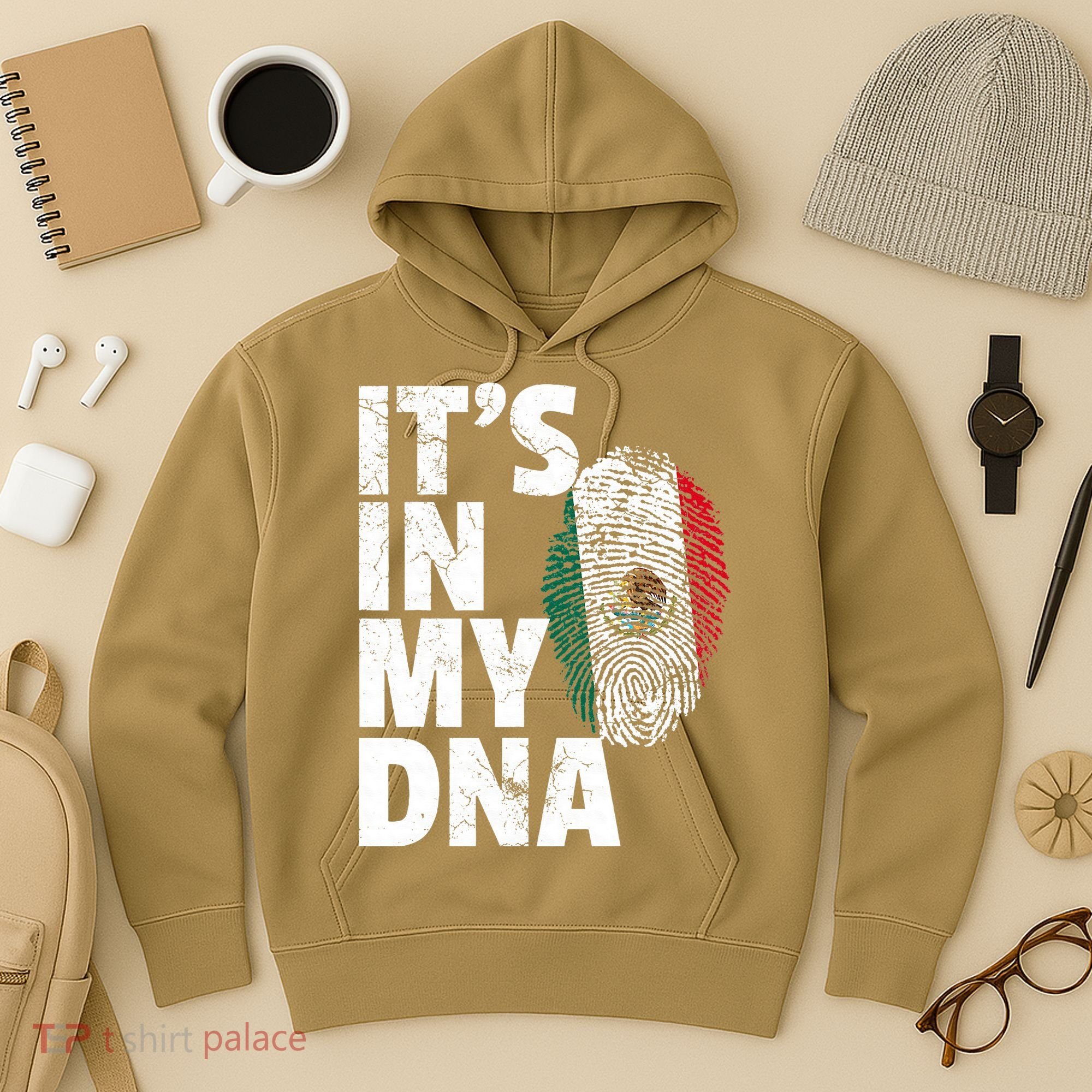 IT'S IN MY DNA Mexican Mexico Flag Cinco De Mayo Gift Hoodie