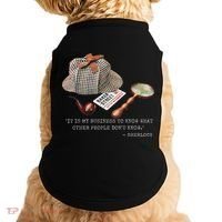 It Is My Business To Know. Novelty Sherlock Holmes Mystery Doggie Tank thumb 0