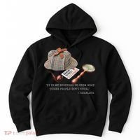 It Is My Business To Know. Novelty Sherlock Holmes Mystery Hoodie thumb 0