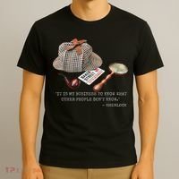 It Is My Business To Know. Novelty Sherlock Holmes Mystery T-Shirt thumb 3