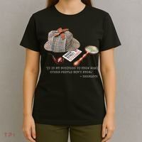 It Is My Business To Know. Novelty Sherlock Holmes Mystery T-Shirt thumb 4