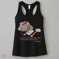 It Is My Business To Know. Novelty Sherlock Holmes Mystery Women's Tank Top thumb 3