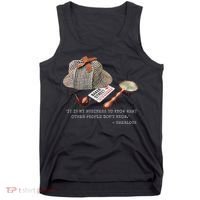 It Is My Business To Know. Novelty Sherlock Holmes Mystery Tank Top thumb 0
