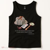 It Is My Business To Know. Novelty Sherlock Holmes Mystery Tank Top thumb 2