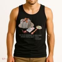 It Is My Business To Know. Novelty Sherlock Holmes Mystery Tank Top thumb 3