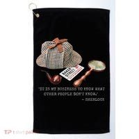 It Is My Business To Know. Novelty Sherlock Holmes Mystery Golf Towel thumb 0