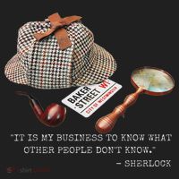 It Is My Business To Know. Novelty Sherlock Holmes Mystery Golf Towel thumb 3