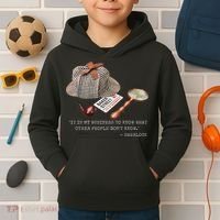 It Is My Business To Know. Novelty Sherlock Holmes Mystery Kids Hoodie thumb 2