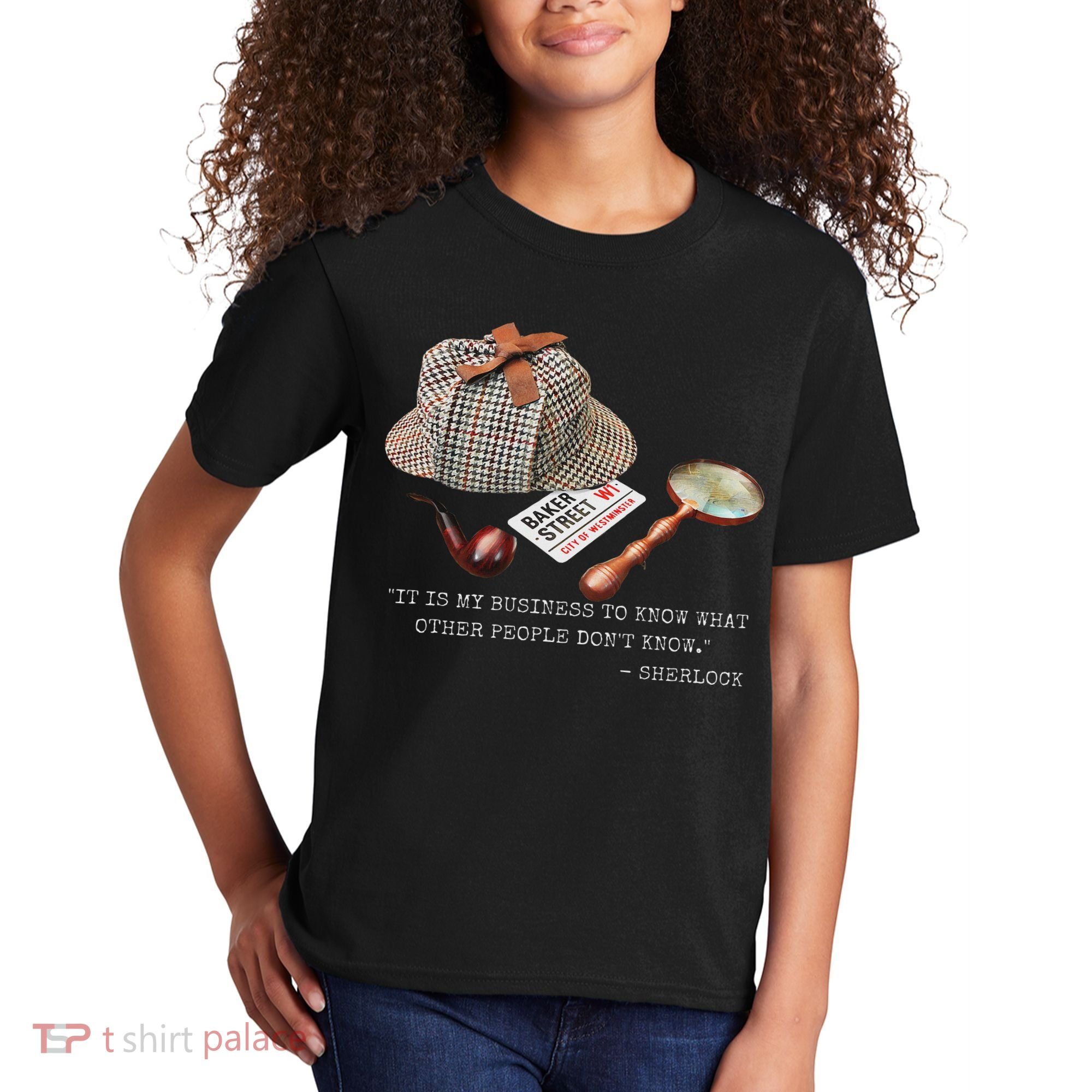 It Is My Business To Know. Novelty Sherlock Holmes Mystery Kids T-Shirt