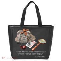 It Is My Business To Know. Novelty Sherlock Holmes Mystery Tote Bag thumb 0