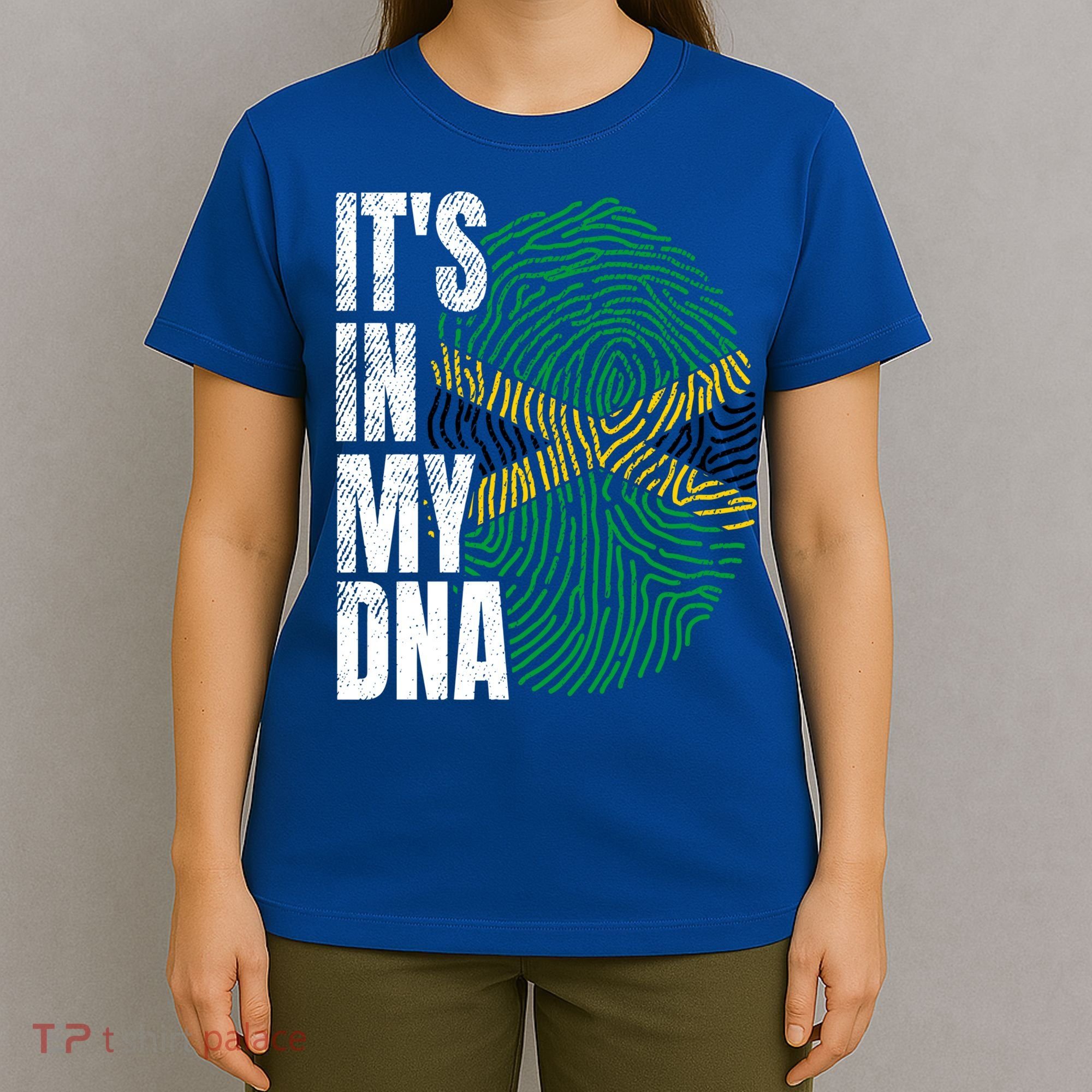 It's In My Dna Jamaican Flag Jamaica Boy Girl Gift T-Shirt