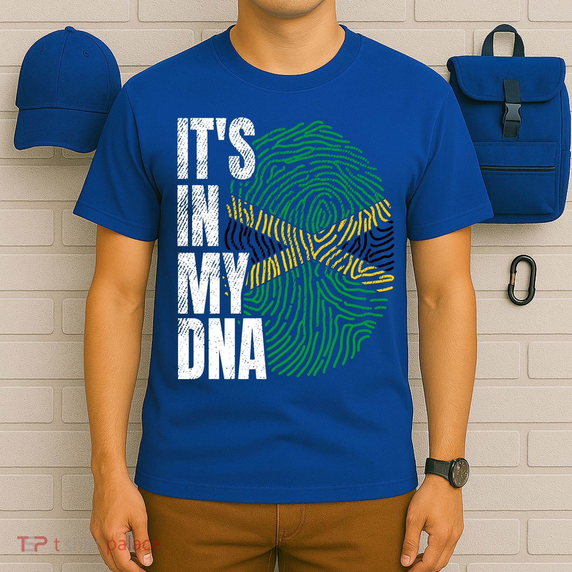 It's In My Dna Jamaican Flag Jamaica Boy Girl Gift T-Shirt