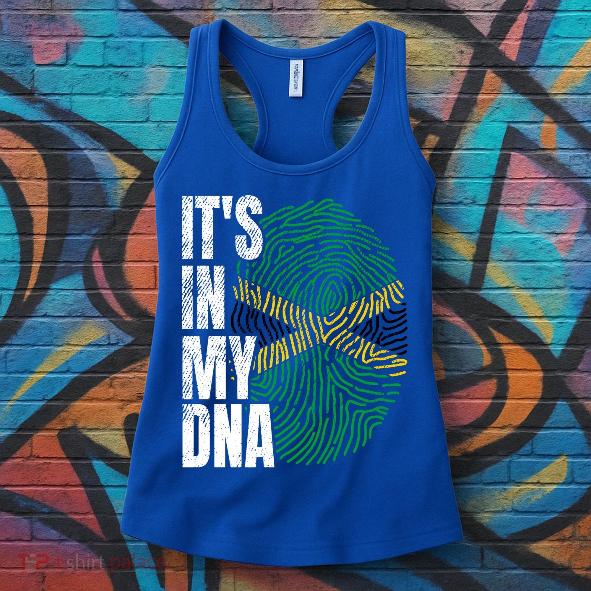 It's In My Dna Jamaican Flag Jamaica Boy Girl Gift Women's Tank Top