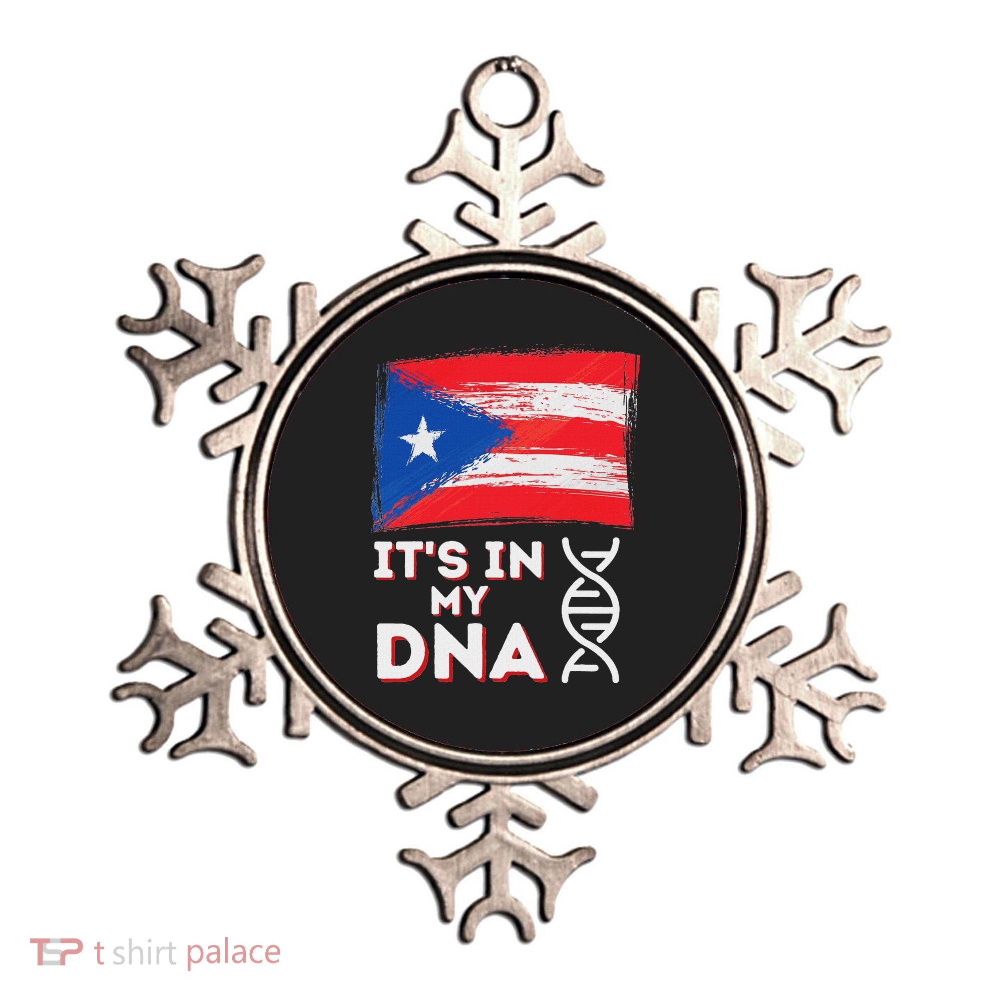 It's In My Dna Puerto Rico Flag Puerto Rican Boricua Ornament