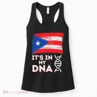 It's In My Dna Puerto Rico Flag Puerto Rican Boricua Women's Tank Top thumb 0