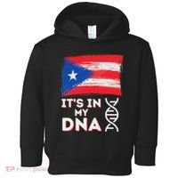 It's In My Dna Puerto Rico Flag Puerto Rican Boricua Toddler Hoodie thumb 0