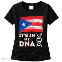 It's In My Dna Puerto Rico Flag Puerto Rican Boricua Women's T-Shirt thumb 0