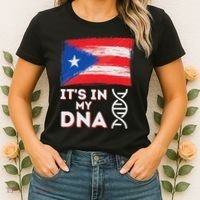 It's In My Dna Puerto Rico Flag Puerto Rican Boricua Women's T-Shirt thumb 2