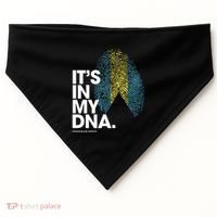 Its In My Dna Bahamas Flag Gift Bahamian Roots Gift USA-Made Doggie Bandana thumb 0