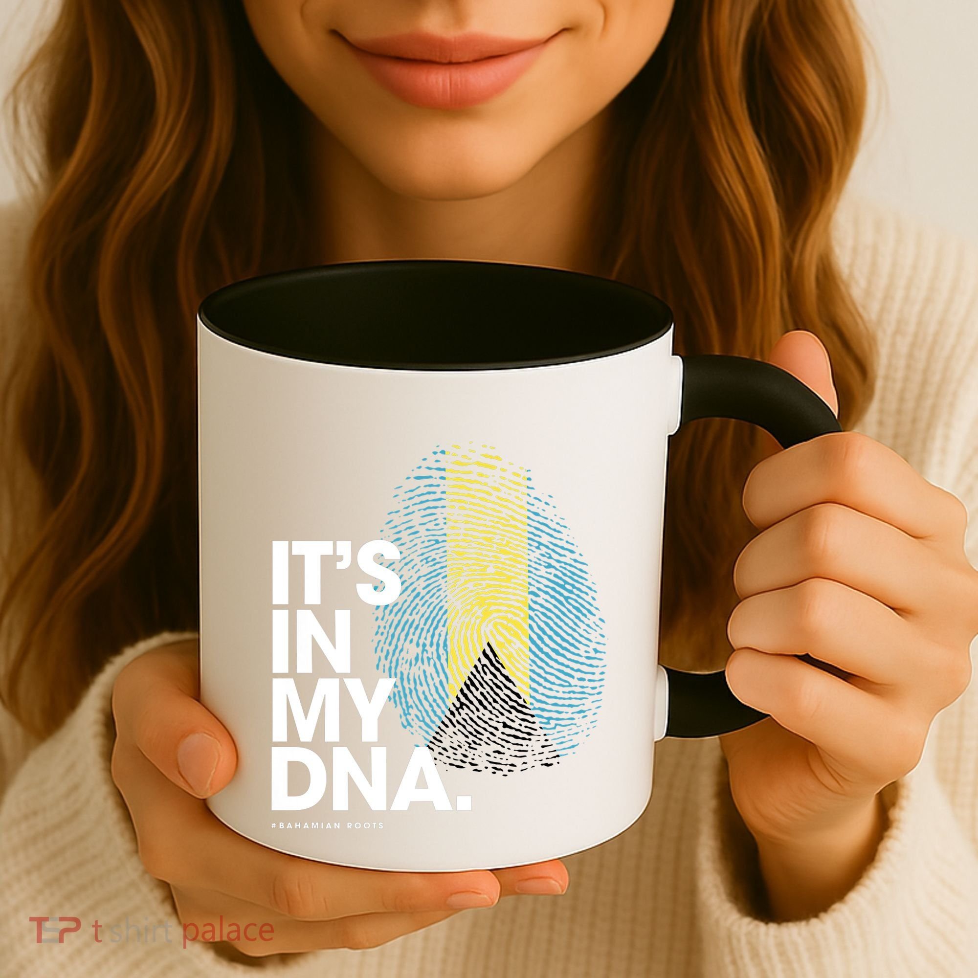 Its In My Dna Bahamas Flag Gift Bahamian Roots Gift Coffee Mug