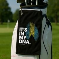 Its In My Dna Bahamas Flag Gift Bahamian Roots Gift Golf Towel thumb 2