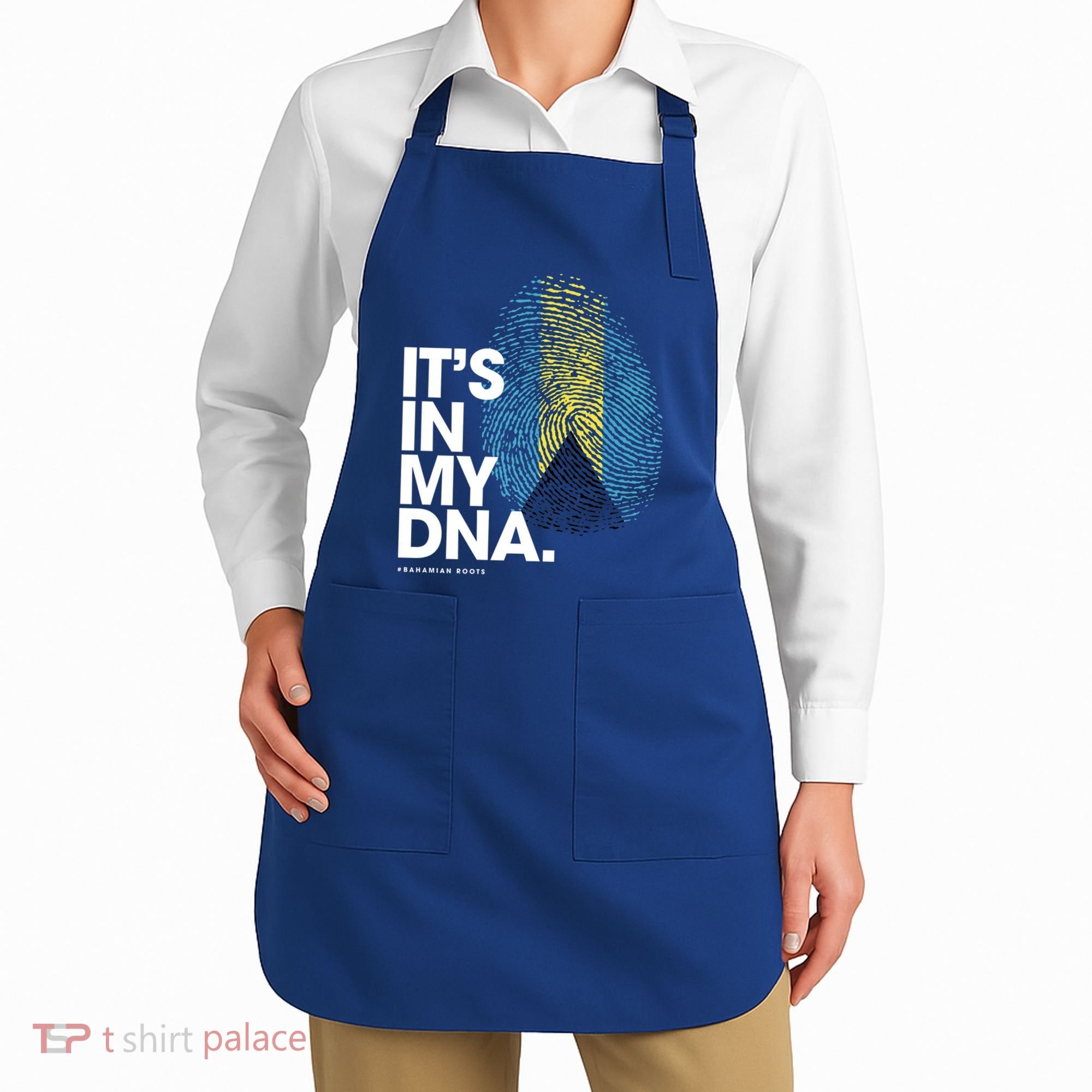 Its In My Dna Bahamas Flag Gift Bahamian Roots Gift Apron
