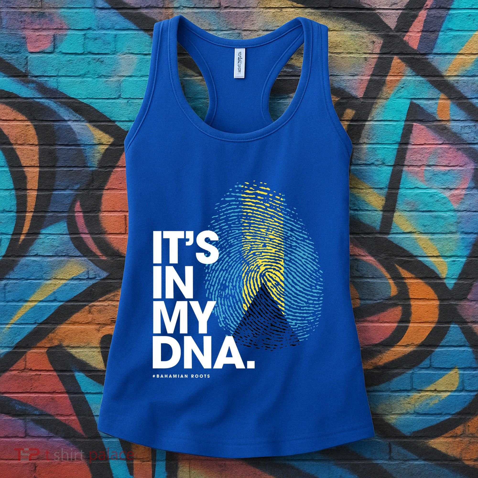 Its In My Dna Bahamas Flag Gift Bahamian Roots Gift Women's Tank Top