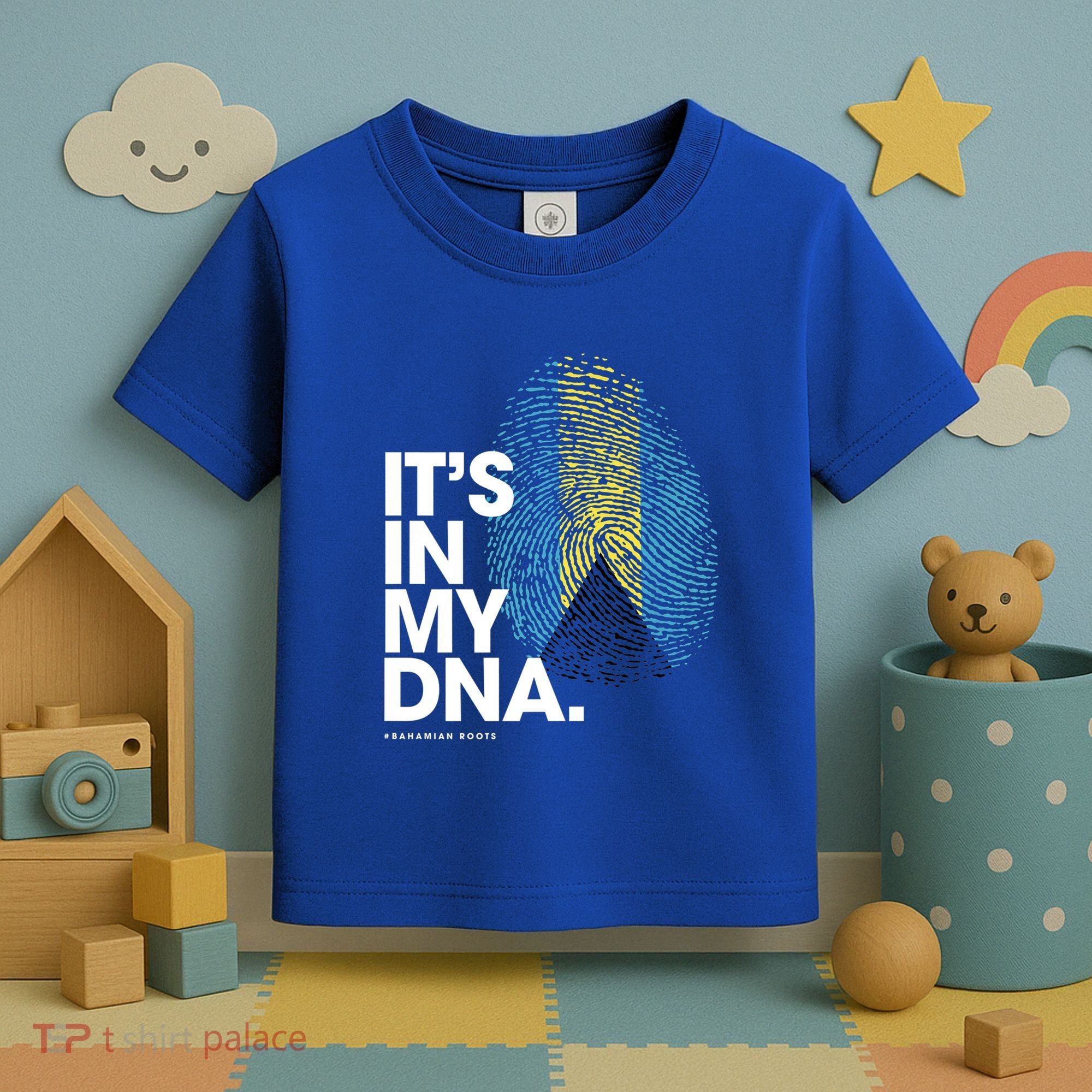 Its In My Dna Bahamas Flag Gift Bahamian Roots Gift Toddler T-Shirt