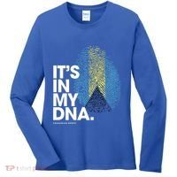Its In My Dna Bahamas Flag Gift Bahamian Roots Gift Women's Long Sleeve Shirt thumb 0