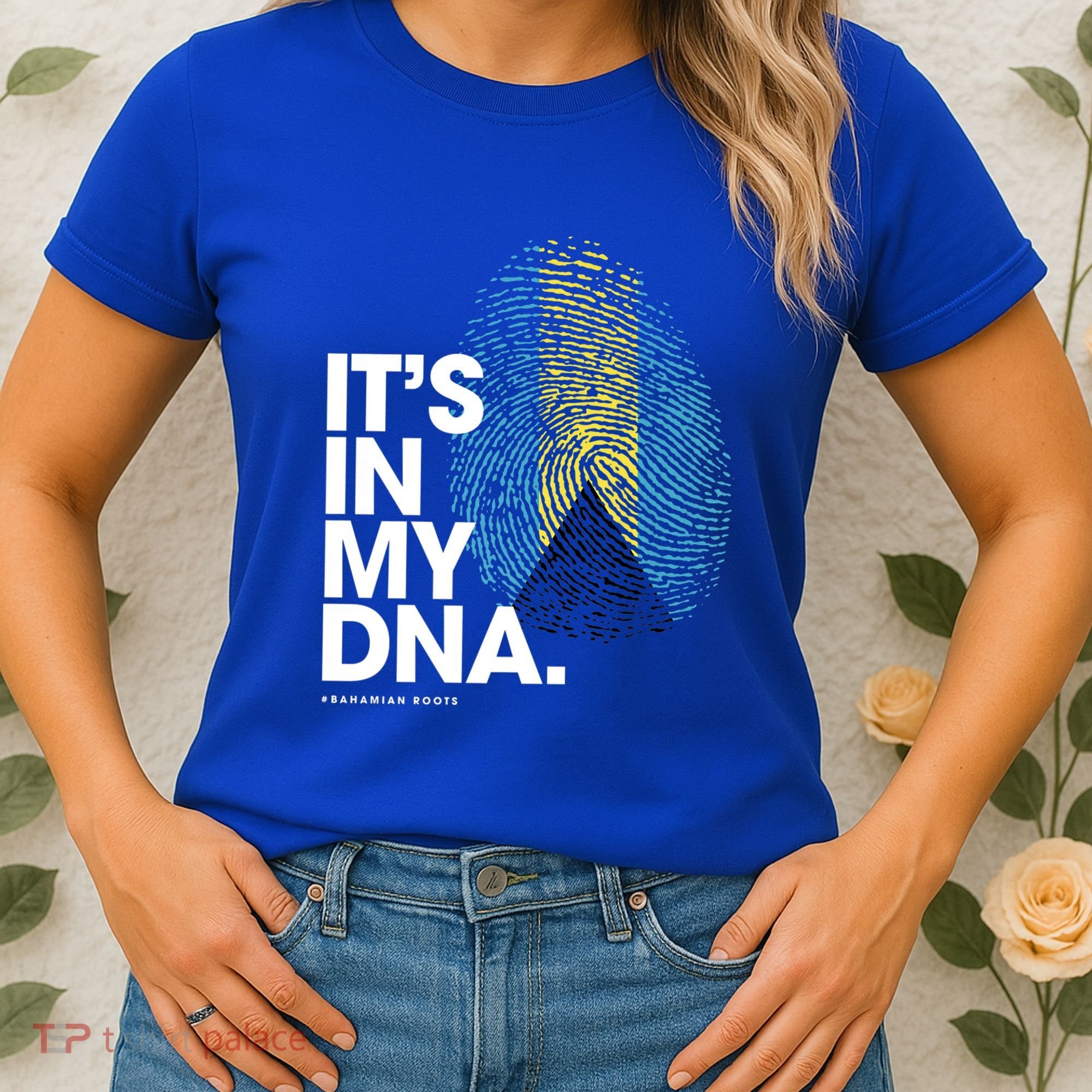 Its In My Dna Bahamas Flag Gift Bahamian Roots Gift Women's T-Shirt