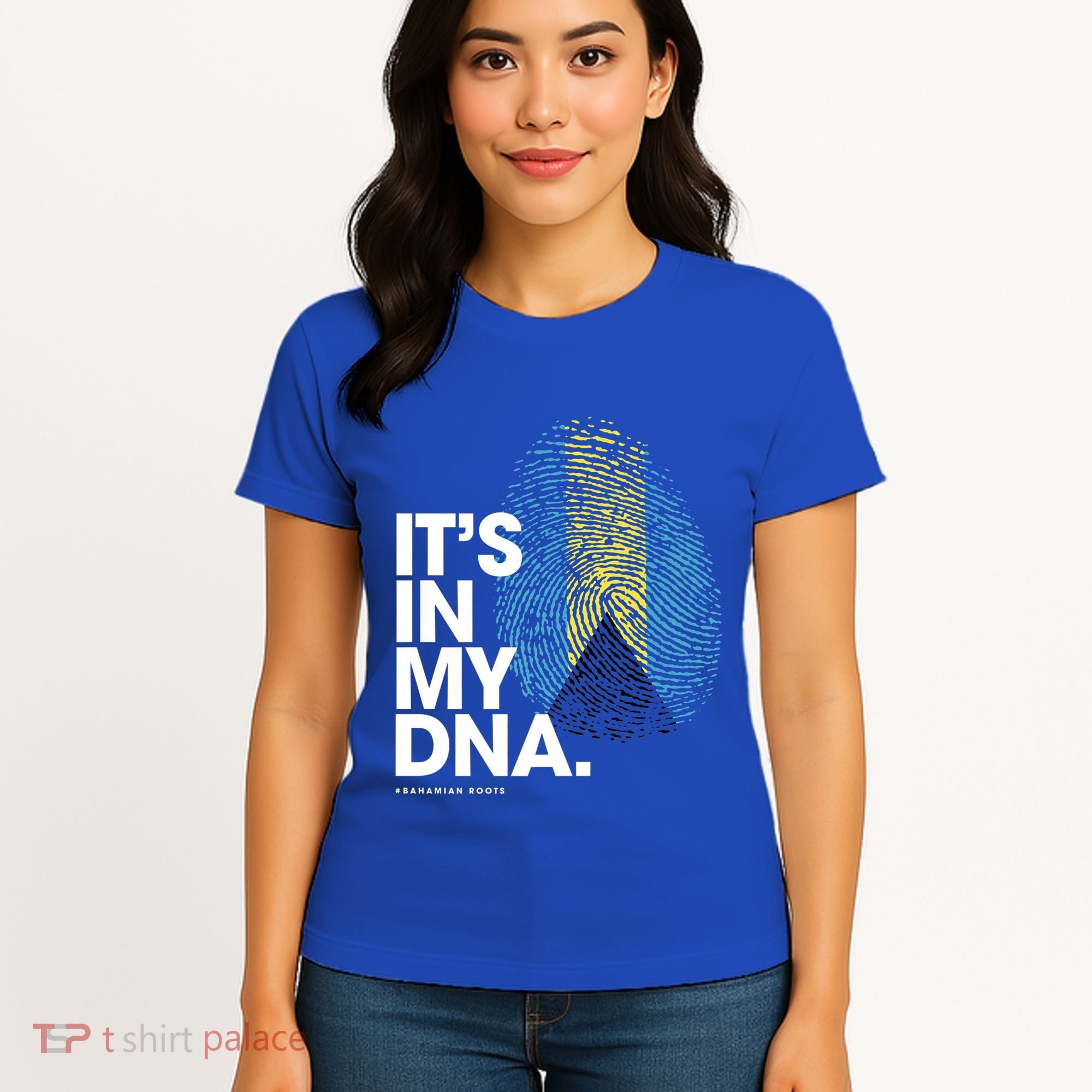 Its In My Dna Bahamas Flag Gift Bahamian Roots Gift Women's T-Shirt