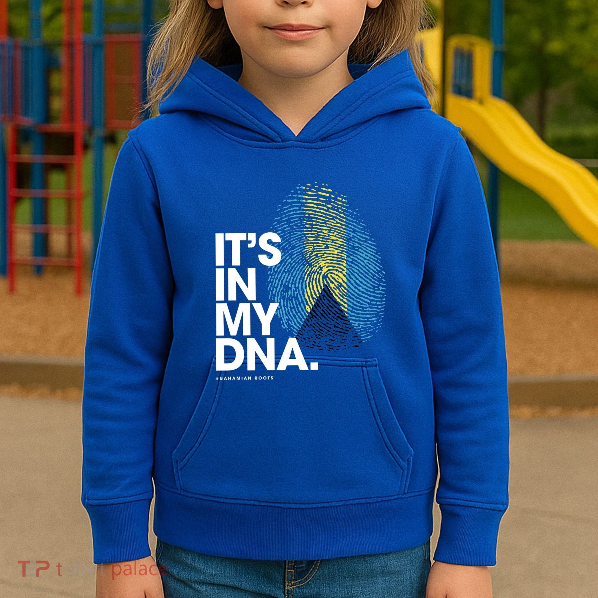 Its In My Dna Bahamas Flag Gift Bahamian Roots Gift Kids Hoodie