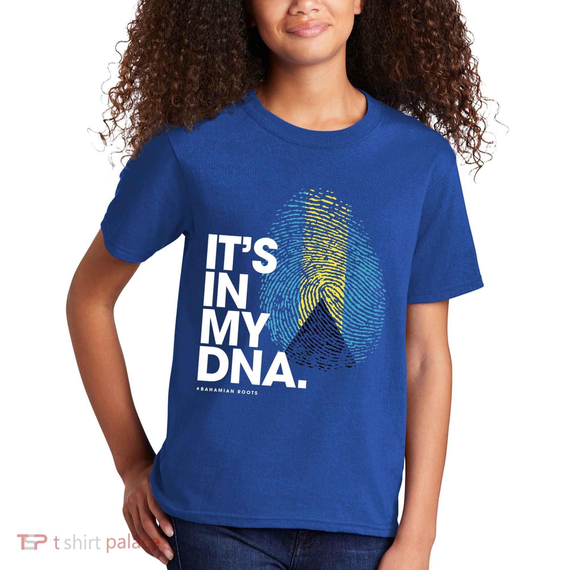 Its In My Dna Bahamas Flag Gift Bahamian Roots Gift Kids T-Shirt