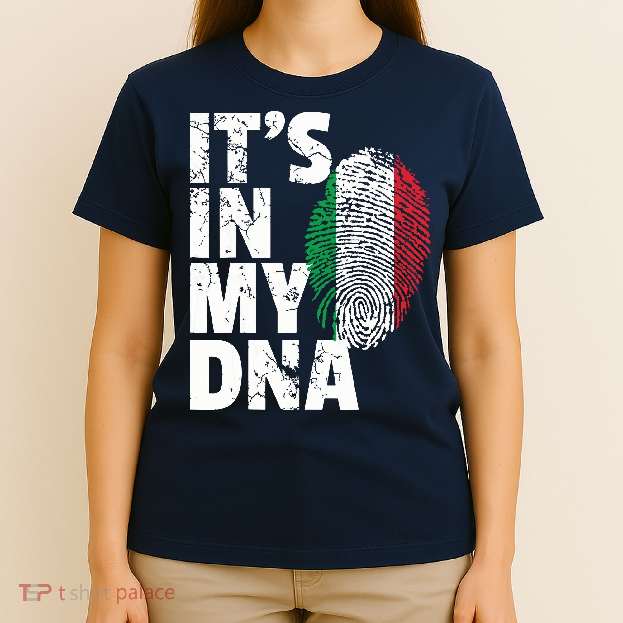 ITS IN MY DNA Italy Flag Italian Men Women Pride Gift T-Shirt
