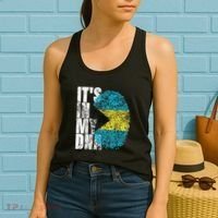 Its In My DNA Bahamas Independence Day Women's Tank Top thumb 2