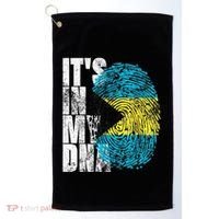 Its In My DNA Bahamas Independence Day Golf Towel thumb 0