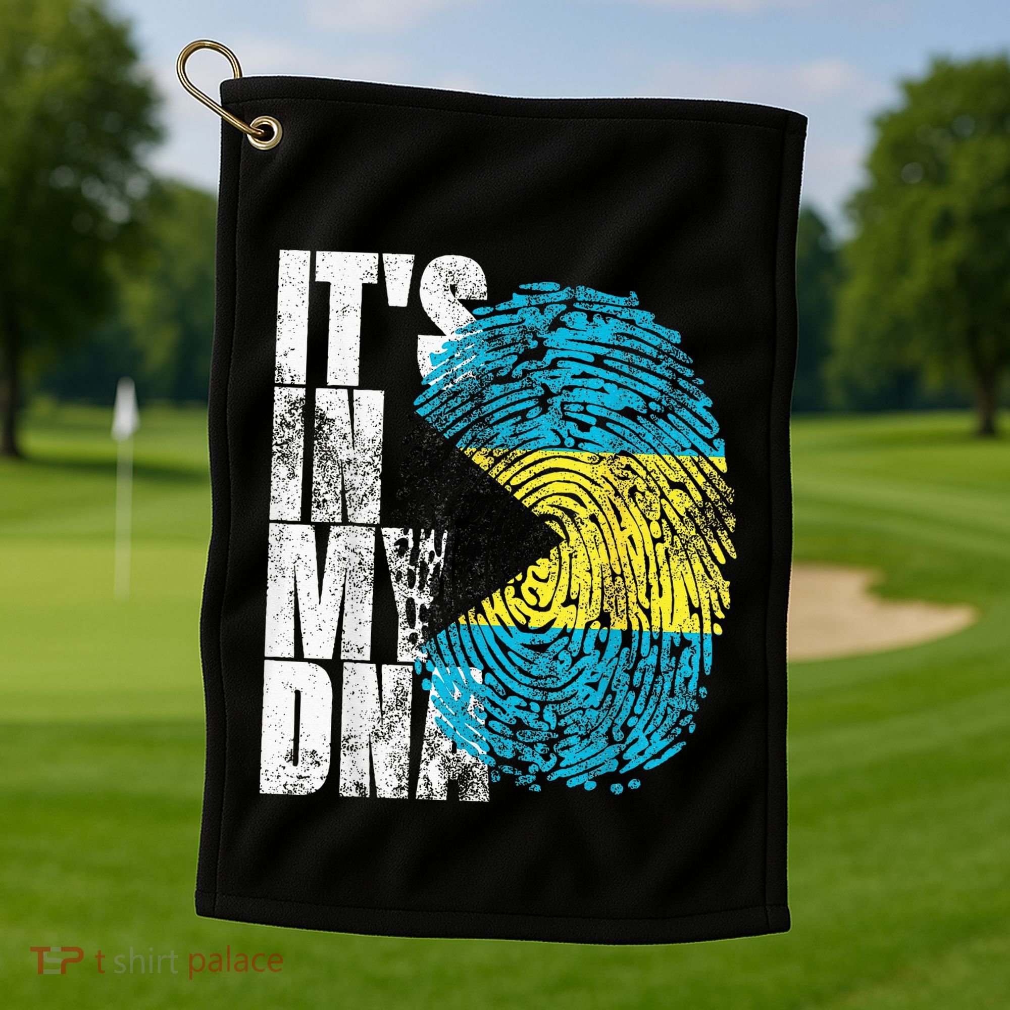 Its In My DNA Bahamas Independence Day Golf Towel