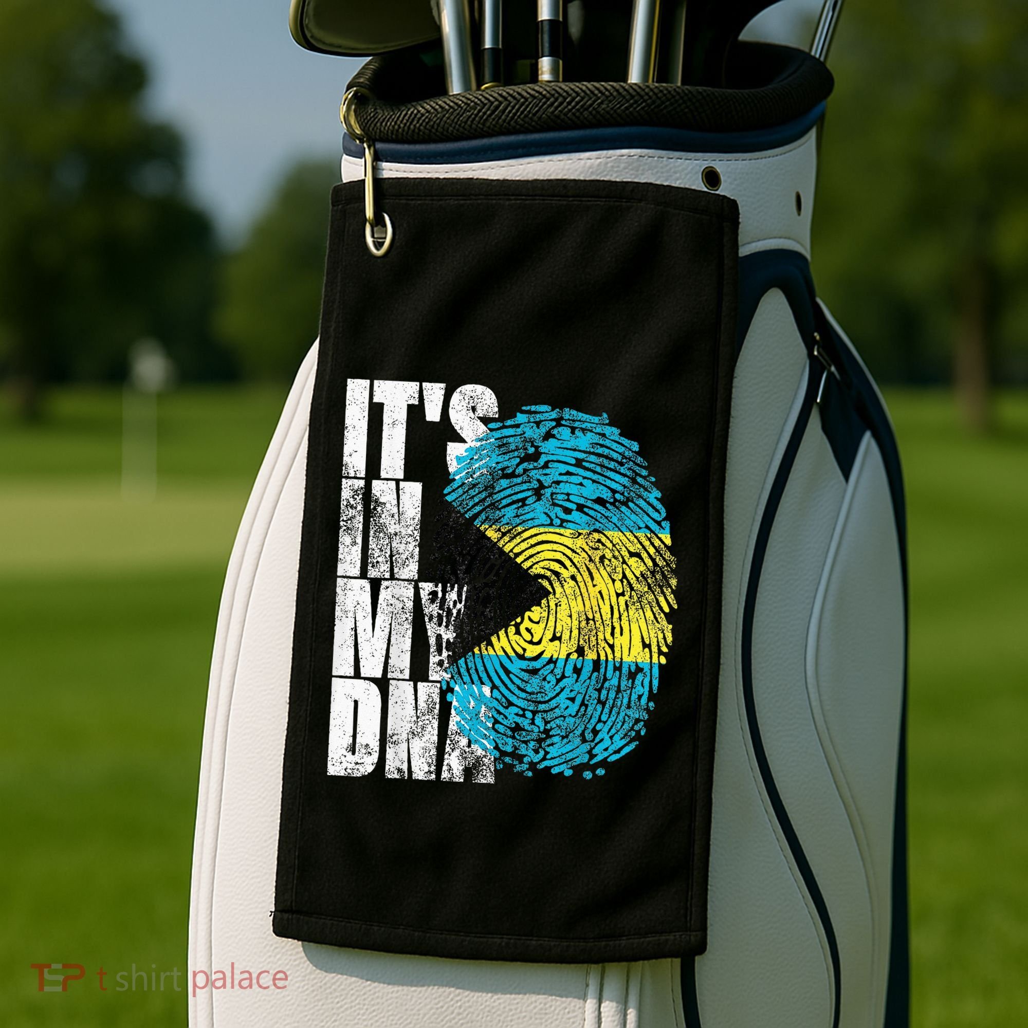 Its In My DNA Bahamas Independence Day Golf Towel