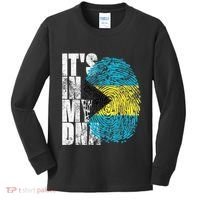 Its In My DNA Bahamas Independence Day Kids Long Sleeve Shirt thumb 0