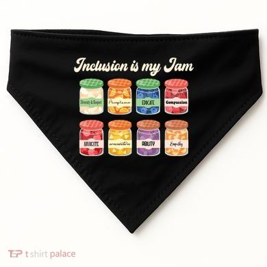 Inclusion Is My Jam USA-Made Doggie Bandana