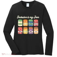 Inclusion Is My Jam Women's Long Sleeve Shirt thumb 0