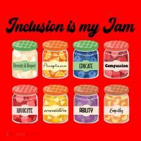 Inclusion Is My Jam Santa Hat thumb 1