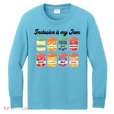 Inclusion Is My Jam Kids Long Sleeve Shirt